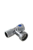 Vanne en T en laiton chromé 1/2"M×3/4"M×1/2"F |   Trois voies |   THS Thermostyle ®