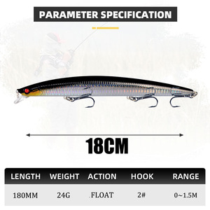 Leurre flottant Milonoya pour lancer à longue portée, appât artificiel pour la pêche en mer, appât pour la basse de mer, leurre spécial tueur - Product Image 4
