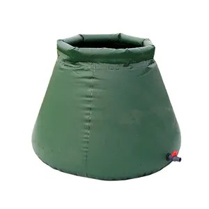 Usine personnalisée Automatic1200 L oignon forme haut ouvert réservoir d'eau autoportant PVC réservoir de stockage de collecte d'eau de pluie en G