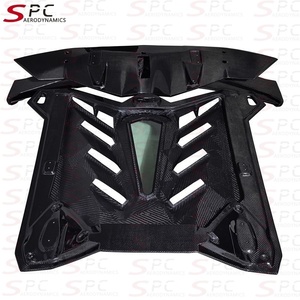 SPC svj ปีกหลังคาร์บอนไฟเบอร์แห้งสำหรับฝากระโปรงหลังแลมโบกินี <span class=keywords><strong>Aventador</strong></span> svj + สปอยเลอร์หลังสำหรับ LP700 LP720 LP740LP750โรดสเตอร์ - Product Image 4