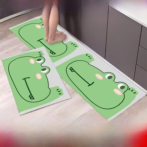 Crystal velvet floor mat <strong>Rug</strong> Set Morandi Non-slip Soft Absorbent Quick-dryingn Kitchen Decor - Product Image 2