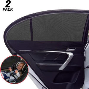 Protection UV universelle Chaussettes en maille extensible respirantes Lot <span class=keywords><strong>de</strong></span> 2 pare-<span class=keywords><strong>soleil</strong></span> épais <span class=keywords><strong>pour</strong></span> fenêtre latérale arrière <span class=keywords><strong>de</strong></span> <span class=keywords><strong>voiture</strong></span> - Product Image 1