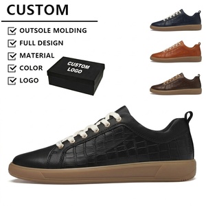 Zapatillas Deportivas de Piel Negra para Hombre, de Caña Baja, Casuales, Transpirables, Ligeras, Antideslizantes y Cómodas - Product Image 1
