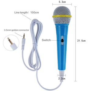 Trẻ Em Của Vui Nhựa Cầm Tay <span class=keywords><strong>Microphone</strong></span> Đồ Chơi Omni Hướng Món Quà Giáng Sinh Cho Bé Trai Và Bé Gái Có Dây <span class=keywords><strong>Microphone</strong></span> - Product Image 2