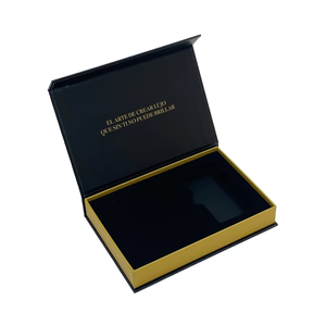 Factory Price Luxury Logo Printed <strong>Earrings</strong> Velvet Foam Packaging Magnetic <strong>Gift</strong> <strong>Box</strong> Set Custom Jewelry <strong>Box</strong> - Product Image 1