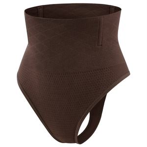 Bragas de maternidad de cintura alta sin costuras para mujer al por mayor Tanga de control de barriga con bragas levantadoras de glúteos Moldeador de cuerpo de control firme - Product Image 4