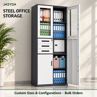 Armoire métallique avec portes verrouillables pour le rangement de documents de bureau et d'archives professionnels – Tailles et couleurs personnalisées – Vente en gros