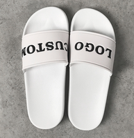 Sandales personnalisées pour hommes, imprimées en 3D, en caoutchouc PVC, antidérapantes, avec logo