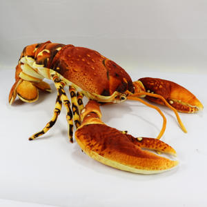 Jouet en peluche unisexe personnalisé doux simulation homard PP coton rempli de logo brodé pour bébé vente en gros cadeau d'usine - Product Image 4