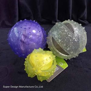 ODM-juguete para mascotas personalizado OEM, pelota de goma suave duradera para morder, con sonidos, fácil de limpiar, fabricante verificado - Product Image 4