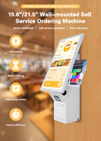 Kiosque de commande automatique de bureau 15,6/21,5 pouces, écran tactile Android, affichage du menu de table de restaurant, terminal de point de vente en libre-service