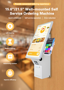 21.5-Inch Restaurant Menu Touch Screen POS Kiosk Wall-Mounted Self-Service Food <strong>Order</strong> System with Barcode Scanner &amp; SDK Function - Product Image 6