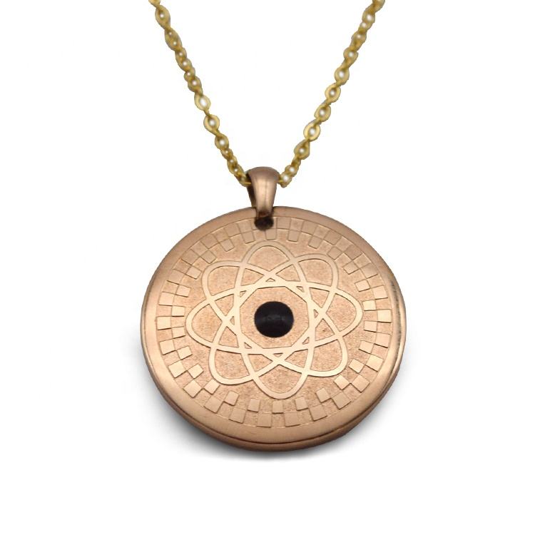 ファッション量子スカラーエネルギーパワーネックレス女性ローズ