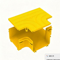 Goulotte de câblage en fibre optique ABS fermée pour salles d'équipement télécom, construction et pose de câbles, surface personnalisable