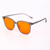 LBAshades TR7165 Logo personnalisé Nouveau design Unisexe Monture TR de haute qualité Monture carrée optique Verres orange Bloqueur de lumière bleue