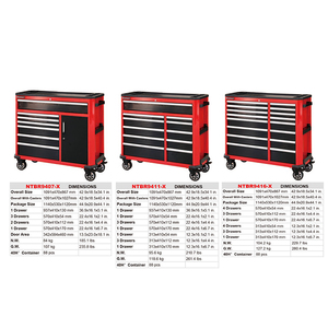 Torin NTBT9408-X+NTBR9411-X 43" PROFESSIONAL CHEST and <strong>ROLLER</strong> CABINETTB94 SERIES Mobile Maintenance Tool Organizer <strong>Toolbox</strong> - Product Image 3