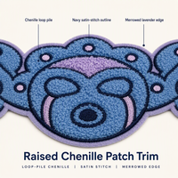 Patchs thermocollants personnalisés en chenille grande taille, patchs en chenille pour blousons universitaires, sur mesure pour la décoration de vêtements