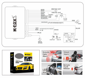 Système d'alarme anti-vol universel, une voie, pour voiture, vente en gros, - Product Image 4