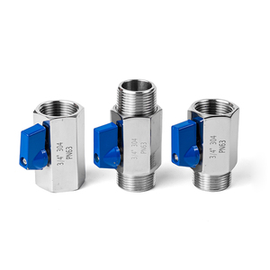 صمام كروي صغير من الفولاذ المقاوم للصدأ 304 من TENGFENG MINIQF بسنون داخلية وخارجية، صمام غاز مزدوج السنون الخارجية DN8-DN125 - Product Image 3