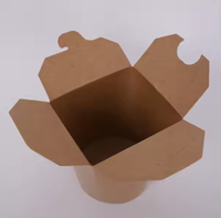 Boîtes à emporter pour pâtes occidentales, personnalisées avec logo, en papier enduit anti-fuite, réutilisables, écologiques, avec finition mate