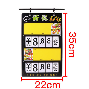 <span class=keywords><strong>Étiquette</strong></span>s de <span class=keywords><strong>prix</strong></span> en plastique ABS, <span class=keywords><strong>porte</strong></span>-panneau suspendu, en plastique, acrylique, PVC ABS, 1 pièce - Product Image 6