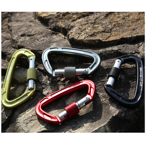 Mosquetón Z W de Aleación de Aluminio 24kN con Bloqueo para Escalada en Roca, Montañismo y Conexión Segura de Cuerdas - Product Image 2