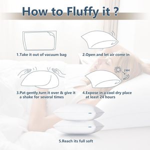 Set di 2 Cuscini, Cuscini da Letto di Qualità Alberghiera, 2 Pezzi, Alternativa al Piumino, Lussuosi, Morbidi, Supportivi e Soffici - Product Image 6