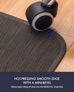 <span class=keywords><strong>Tapis</strong></span> de <span class=keywords><strong>chaise</strong></span> de <span class=keywords><strong>bureau</strong></span> en PVC écologique antidérapant 36x48'' pour sols en bois dur et carrelage, utilisation <span class=keywords><strong>sous</strong></span> le <span class=keywords><strong>bureau</strong></span>, pour ordinateur - Product Image 3