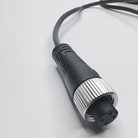 Conector M12 Personalizado OEM ODM, 4 Pines, Código A, Hembra, Cable de Aviación a Prueba de Agua, Arnés de Cables de Extensión para Vehículos