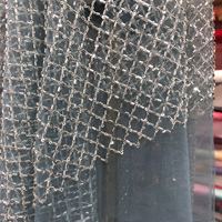 Très lourd perlé brillant broderie tricoté Tulle dentelle tissu luxe paillettes Tulle pour soirée robe complète