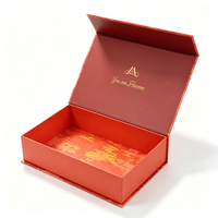 Boîte cadeau rigide magnétique de luxe personnalisée avec logo estampé à chaud pour emballage de cosmétiques, maquillage, rouge à lèvres, fards à paupières, soins de la peau