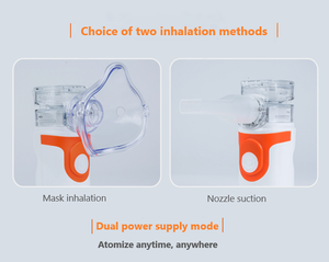 Gonfleur de nébuliseur à mailles à ultrasons de qualité approuvé CE Batterie intégrée Prix d'usine Inhalateur de soins respiratoires personnalisé pour la maison - Product Image 4
