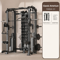 CH-F5062 Jaula de Sentadillas de Alta Resistencia con Barra de Dominadas, Barras de Seguridad y Soportes para Discos para Entrenamiento de Fuerza