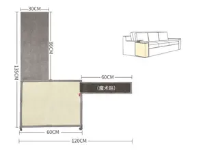 Fornitura diretta di fabbrica tappeto quadrato tondo ovale Sisal gatto gratta gratta cucitura Scratch divano Scratch