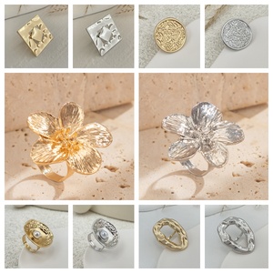 Phóng Đại Hình Học Không Thường Xuyên Vòng Kim Loại Có Thể Điều Chỉnh Lớn Nhẫn Cho Phụ Nữ Thanh Lịch Phụ Nữ Stackable Hoa Nhẫn Đồ Trang Sức Thời Trang - Product Image 6