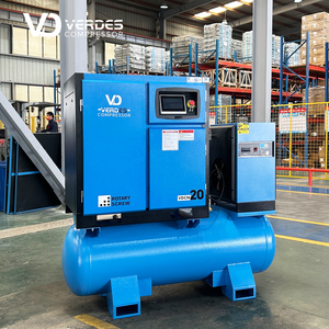 Compresores de Aire de Tornillo VERDES de Alta Gama de 11kw, 15kw, 22kw, 16bar, 20bar, 4 en 1 para Corte Láser - Product Image 1