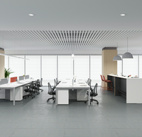Bureau de fabricant professionnel avec cloisons Table de personnel moderne simple pour poste de travail spacieux du personnel de l'entreprise