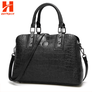 <span class=keywords><strong>Belle</strong></span> élégante dames crocodile style logo personnalisé simple sacs à main épaule - Product Image 3