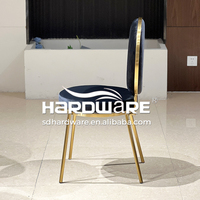 Hôtel chaisse mariage chaises de luxe moderne en acier inoxydable chaise en or