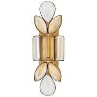 Applique Murale LED Moderne Nordique avec Fixations en Laiton et Verre, Design Artistique, Télécommande, Éclairage pour Chambre à Coucher