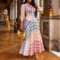 Ensemble deux pièces élégant et décontracté pour femme : Blouse imprimée à manches longues et jupe taille haute – Collection Automne J098