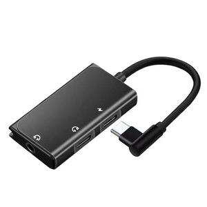 Ugreen 3 In 1 <b>Type</b> <b>C</b> <b>Adapter</b> Aluminum Alloy With Audio Output For Mobile Phone PD Fast Charging - Product Image 2