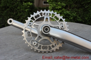 Anneau de chaîne ovale en titane Anneau de chaîne ovale Pédalier de vélo en titane - Product Image 3