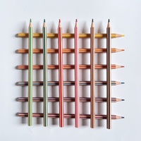 Crayons de couleur en plastique rayés de 7 pouces, sans bois, pastel, 12 couleurs, emballage personnalisé, logo OEM, pour enfants, peinture, cadeau, vente en gros