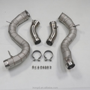 Tubo de Escape de Acero Inoxidable OEM de Alto Rendimiento para Mercedes-Benz GLC63 GLC63S 4.0T con Protector Térmico (2016-2022) - Product Image 2