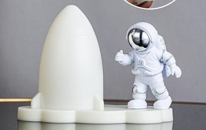 Tự Làm Tên Lửa Cho Phi Hành Gia Ánh Sáng Ban Đêm Hiện Đại 3-Màu Thay Đổi Độ Sáng Đèn Cạnh Giường Ngủ Cho Trẻ Em Sinh Nhật Món Quà Tốt Nghiệp LED Nguồn Ánh Sáng - Product Image 3