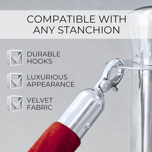 Metarubber MR-YBZ2MS đen bạc thép không gỉ 320mm đường kính cơ sở vành đai đỏ giao thông đứng kiểm soát đám đông hàng đợi cảnh báo giao thông - Product Image 6