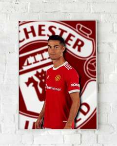 Manchester Utd Cristiano Ronaldo CR7 Back Canvas Print Football Soccer Wall Art Bedroom Sport Picture Fan Art