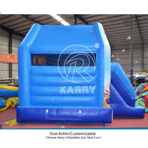 Château gonflable commercial en PVC très vendu, château de protection, 4x4m, capacité de plus de 500 kg, 1 à 10 passagers, utilisation pour les fêtes d'enfants - Product Image 2