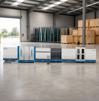 Ligne de production de verre isolant à double et triple vitrage à faible émissivité, entièrement contrôlée par PLC, avec écran tactile automatique et économie d'énergie